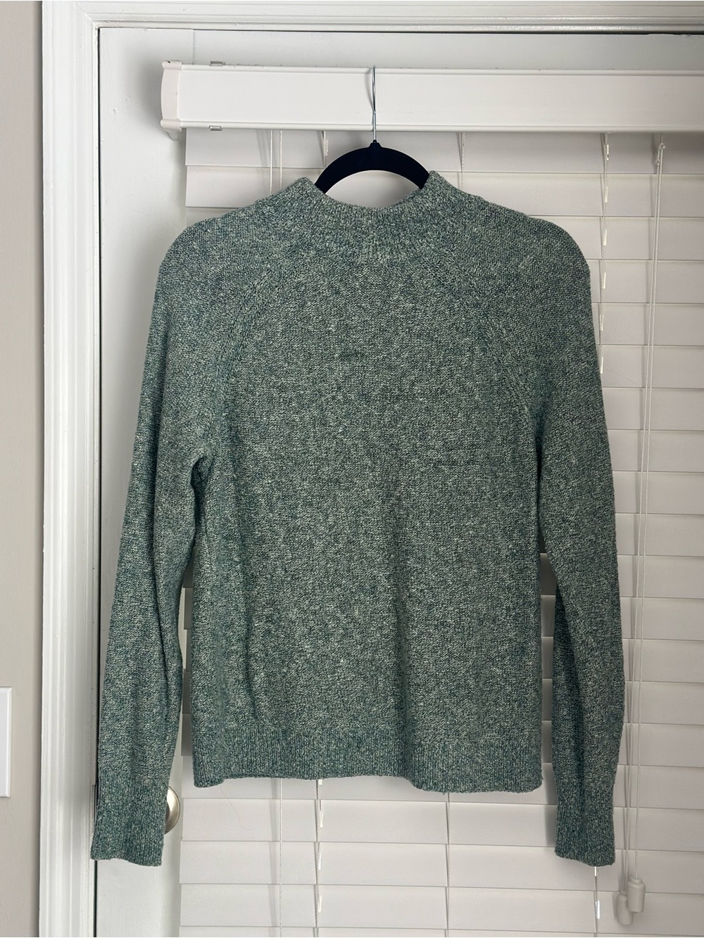 Abercrombie & Fitch Heathered Sage Mockneck Sweater